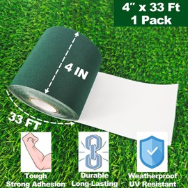 Bligo Self-Adhesive Artificial Grass Seam Tape 4 Inch x 33 Feet, Single-Sided Turf Jointing Tape for Synthetic Lawn, Fake Grass Carpet