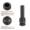 sourcing map 2Pcs 12-Point Deep Impact Socket 1/2 Inch Drive