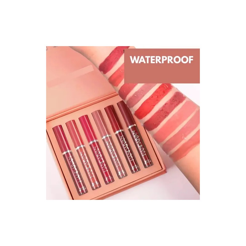 Labiales Mate Liquido Larga Duración A Prueba De Agua