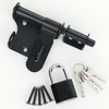 SAYAYO Gate Latch Bolt Lock with Padlock & 4 Keys