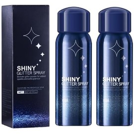 Body Glitter Spray, Perfect Body Glitter for Music Festival Stage Makeup and Festival Rave Highlighter Makeup. (2 Pcs)