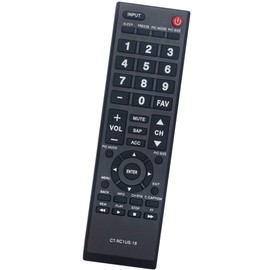 CT-RC1US-18 Replacement Remote Control Applicable for Toshiba LED TV 32L310U20 32L220U19 32L310U18 55L510U18 49L510U18
