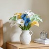 sourcing map 6Pcs Artificial Calla Lily Fake Flowers 13" White