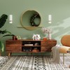 WLIVE Mid-Century Modern TV Stand for 55/60 Inch TV, Entertainment