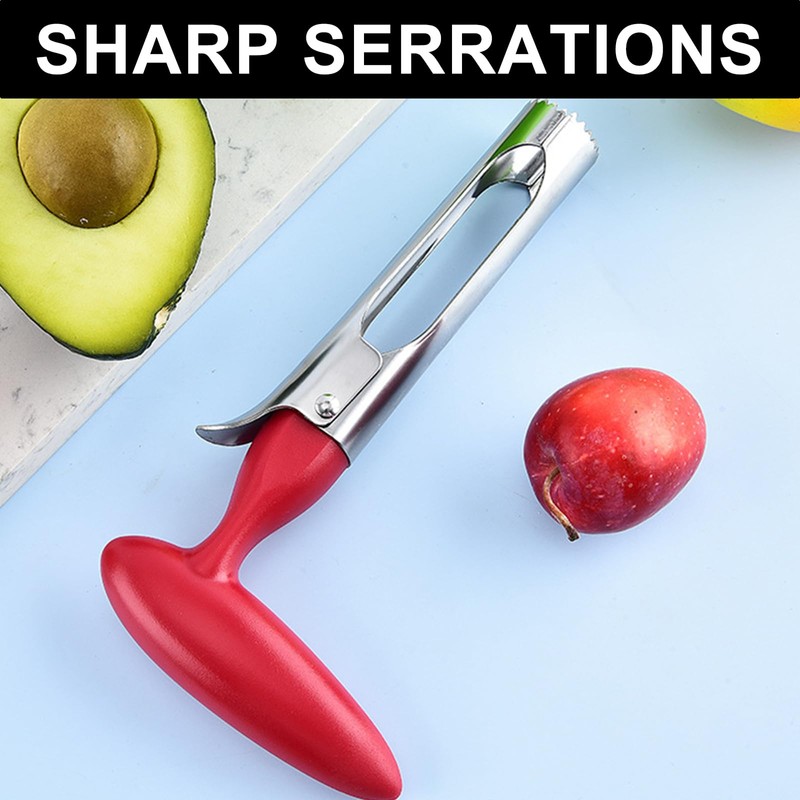 Apple Corer Remover - Stainless Steel Fruit Core Extractor -