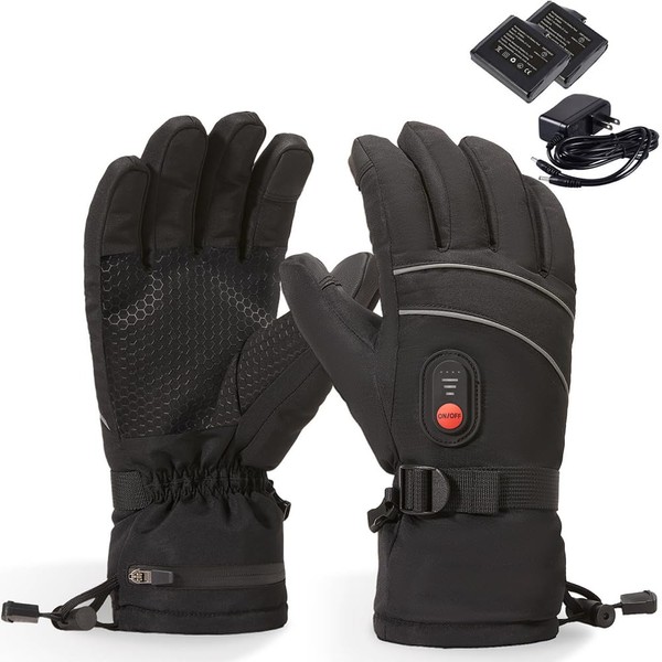 Electric Heated Gloves, Bike Gloves, 7.4 V/5,000 mAh, 11 Hours