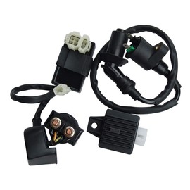 Ignition Coil AC CDI Solenoid Relay Voltage Regulator For GY6 49cc 50cc 125cc 150cc ATV Scooter Moped