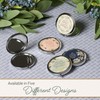 Christian Art Gifts Inspirational Portable Floral Makeup Compact Mirror for