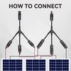 Cleqee Y Zweig Solar Connector Solar Panel Parallel Adapter 1
