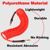 Keepro Polyurethane Recoil Air Hose, 1/4 Inch ID By 25
