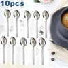 Buystarget 10pcs Teaspoons Set Stainless Steel Tea Spoons Food Grade