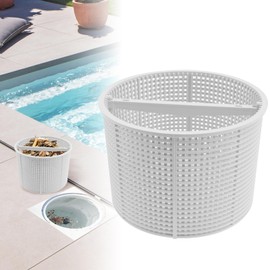FwQoFvk Pool Skimmer Basket, Easy to Clean Plastic Skimmer Replacement Basket for Hayward Swimming Pool, 17.8X12.7 cm, White