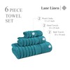 LANE LINEN Luxury Ribbed Bath Towels - 100% Cotton Towels