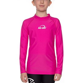 iQ-UV UV 300 Kids LS Shirt, Anti-UV Mixed Kids T-Shirt, Pink (Pink), 140/146