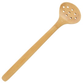 Bamboo Serving/Cooking Utensils - B6 - Wide Self Draining Spoon - 5 Pieces