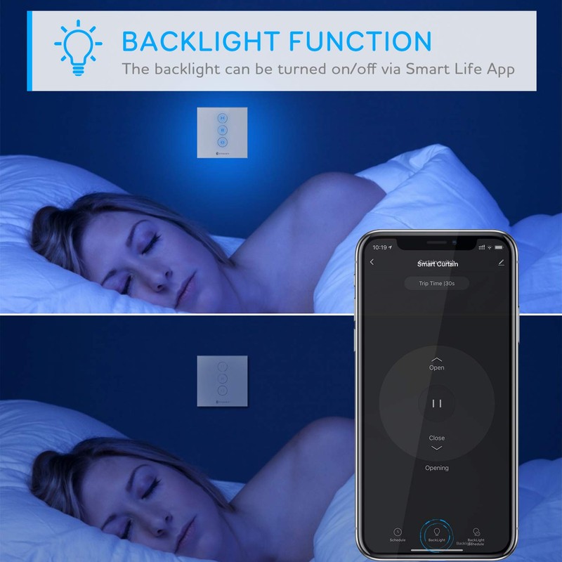 RTERSKY Smart Alexa WiFi Roller Shutter Switch - Packs of