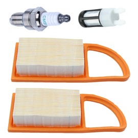 AUMEL Air Filter Pack of 2 for Stihl BR600 BR500 BR550 with Petrol Filter Spark Plug 42821410300 42821410300B Leaf Blower Lawn Mower Filter