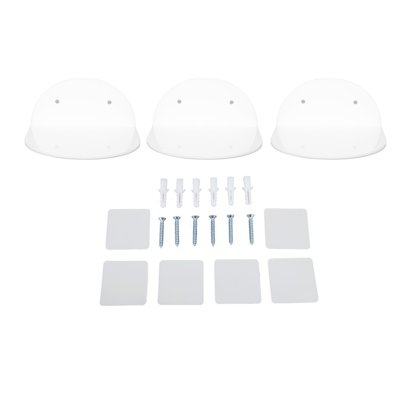 3pcs Wall Speaker Floating Shelves Acrylic Waterproof Wall Mounted Speaker