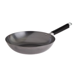 JOYCE CHEN Professional Series 12-Inch Carbon Steel Stir Fry Pan with Phenolic Handle