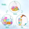 Tivcck 60Pcs Reusable Ice Cubes,Colorful Plastic Ice Cubes,Refreeza