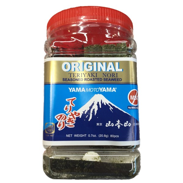 Yamamotoyama Teriyaki Nori Seasoned Roasted Seaweed (Original) 1 Jar 0.7oz, 0.7 Oz