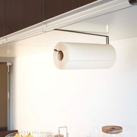 Yamazaki Paper Towel Holder, Alloy Steel, Black, One Size