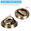 PATIKIL 4.8mm Round Recessed Pull Handle Knob, Recessed Pulls Hidden