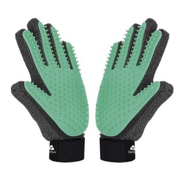 Betluk Grooming Dog Brush Gloves Pet Cat Pair Hair Fur Remover Mitt Massage Deshedding