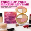 4-In-1 Eye & Cheek Palette, Blush Highlighter with 1 PCS