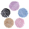 FRCOLOR Elastic Hair Snood Net 5 Pack Handmade Crochet Hairnet