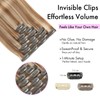 EINbeauty Clip-In Real Hair Extensions, 7 Pieces, 120 g, 50
