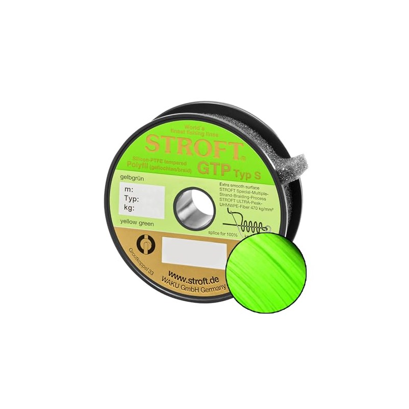 Stroft GTP Type S Braided Fishing Line 125 m Yellow