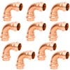 WHK 10 Pack 3/4" Propress x 3/4" Pro press Copper