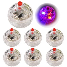 Zickupy 6 Pack Ghost Hunting Cat Balls - Motion Light Up LED Cat Dog Interactive Toys for Activity, Exercise, Interaction
