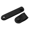LQ Industrial 10PCS 12x53mm Black Cable Ties Rubber Cord Clamps
