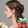 4 Pcs Cherry Claw Clips – Non-Slip Cute Fruit Hair