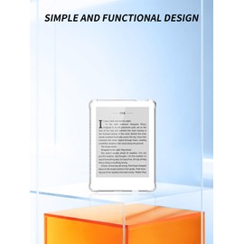 for Meebook M6/M6C 6 inch E-Readers Case,Ultra-Thin Full Coverage Corner,BOVUGAC Soft TPU Shockproof Kids Friendly for Meebook M6/M6C 6" Case Cover (Clear)