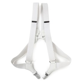 Peace Kobo Philip Men's Holster, Suspenders, Made in Japan, Width 1.2 inches (30 mm), white