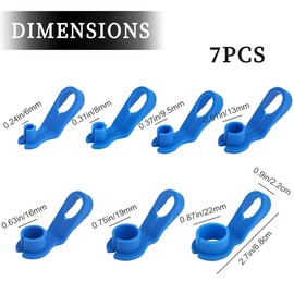 LEEQBCR 7 Piece Elbow AC Line Disconnect Tool, AC Fuel Line Elbow, Fuel Line Removal Tool for Automotive Transmission Oil Cooler Lines