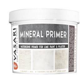 VASARI Lime Plaster & Paint | Mineral Primer| Made from Natural Lime and Powdered Marble | size: 1 Quart