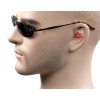 AMP Small Rimless Oval Neo Matrix Style Sunglasses Metal Super