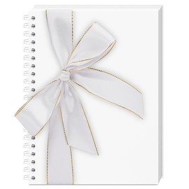 Vienrose Scrapbook Photo Album, Memory Book, Wedding Album, DIY Scrapbook, 28x20.5 cm, 80 Pages, Hard Kraft Paper Cover with 3 Corner Stickers, Ideal for Travel Journals, Baby Records White