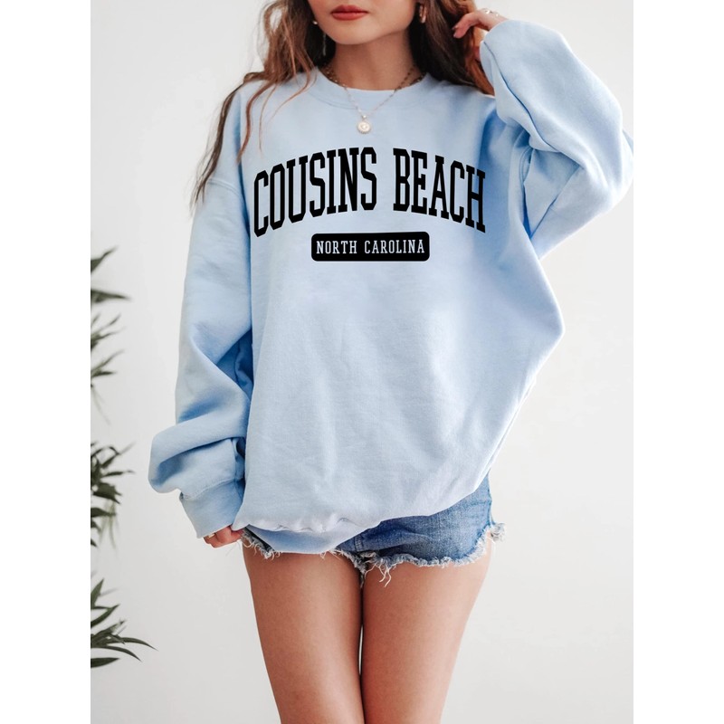 VisionSwipe Cousins Beach North Carolina Crewneck Sweatshirt - TSITP Sweater