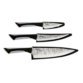 Kai Luna 3 Piece Knife Set with Sheaths and Soft-Grip Handles