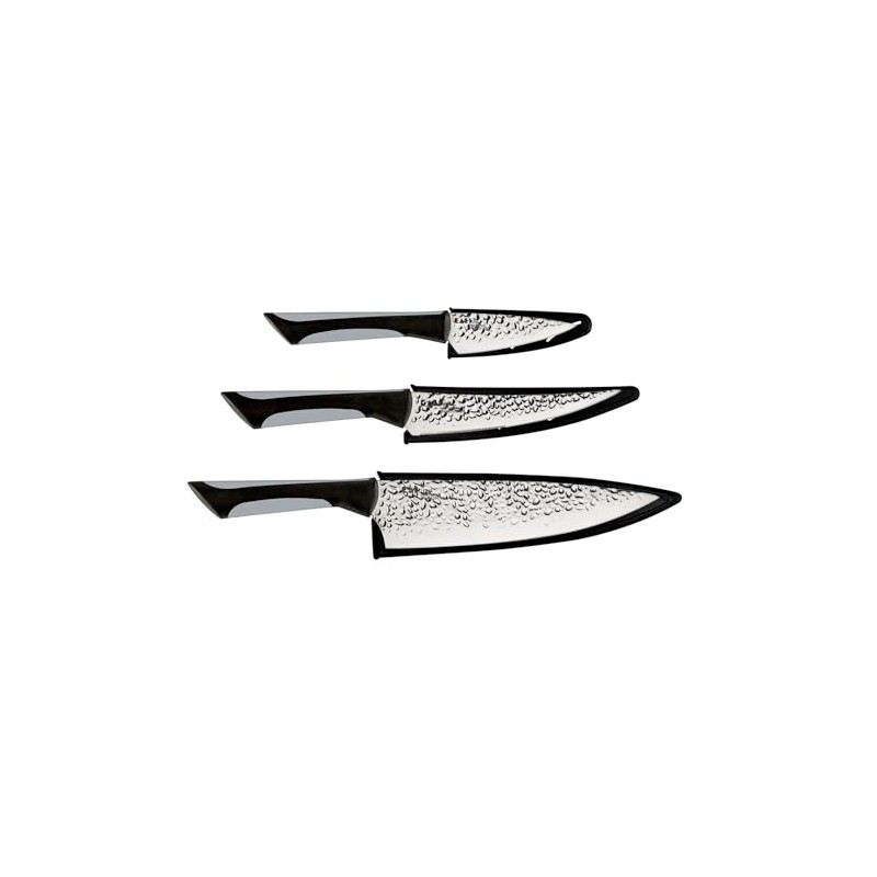 Kai Luna 3 Piece Knife Set with Sheaths and Soft-Grip