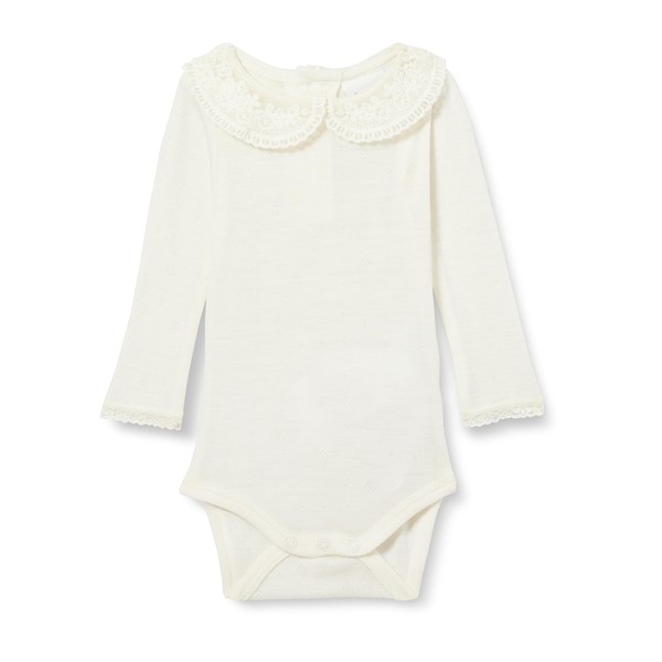 NAME IT Baby Girl Nbfwang Wool Need.ls W/Col Xxiii Bodysuit,