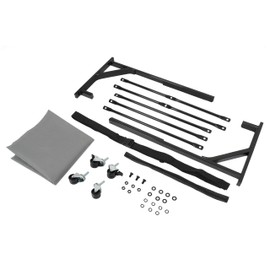 ECOTRIC Hardtop Stand Storage Cart Compatible with 1955-1957/2002-2005 Ford Thunderbird Convertible, Mercedes, 3 Series and Allante Hard Tops w/Securing Strap and Extra-large Generic Dust Cover