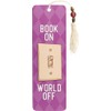 Book On, World Off Beaded Bookmark