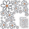 GamesMonkey Autoaufkleber Blumen G?nseblmchen Prilblumen Tuning - 27/54/108 Stck -