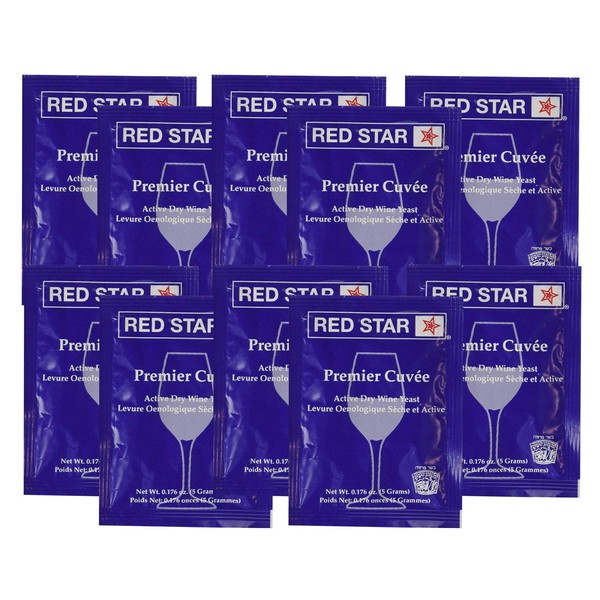 Red Star RS-Cuveex10 Premier Cuvee Yeast 10 Packets